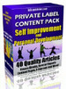 Thumbnail Private Label Content Pack - Self Improvement and Personal