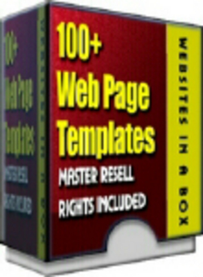 Product picture 100+ Web Page Templates with master resell rights