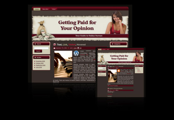 Product picture Surveys Niche Site with resell rights