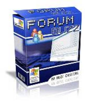 Product picture Forum Buzz - with master resell rights