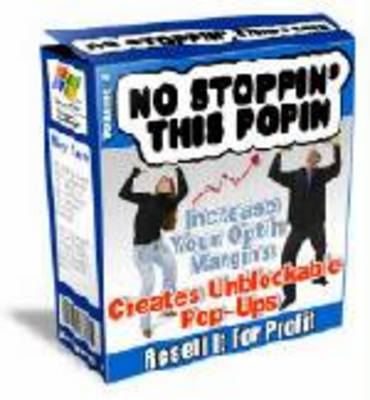 Product picture No Stopping This Popin Version 2 - MRR