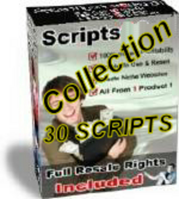 Product picture Script Collection 29 scripts plus Bonus - with MRR