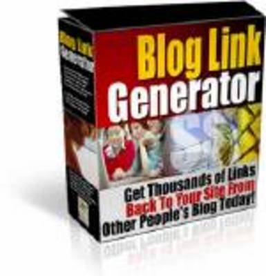 Product picture Blog Link Generator - with Private Label Rights