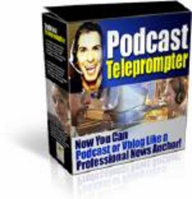 Product picture Podcast Teleprompter - with Private Label Rights
