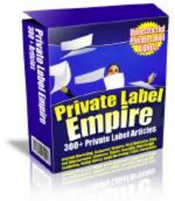 Product picture Private Label Empire - 300 PLR Articles