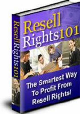 Product picture Resell Rights 101 - with Private Label Rights